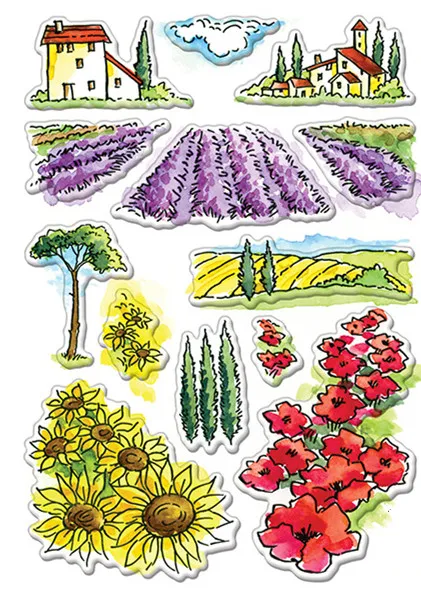 Штамп прозрачный для скрапбукинга в виде чайки 8 видов силиконовый каучук сделай