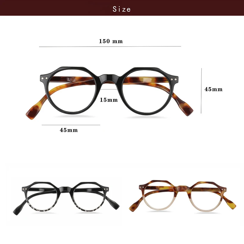 

Zilead Anti-blue Reading Glasses Classic Leopard Pattern Women Reading Glasses Gift For Parents +1/+1.5/+2/+2.5/+3/+3.5 Anteojos