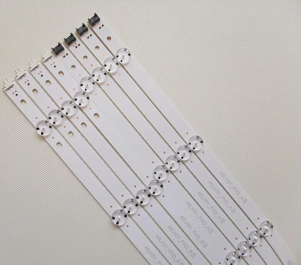 16PCS Original LED Strip 49LH51/LH57_FHD_A 49LH51/LH57_FHD_B 49LK5100PLA 15.5Y 49&quot_FHD A-Type B-Type HV490FHB-NBD 49LH51_FHD_A B | Лампы и