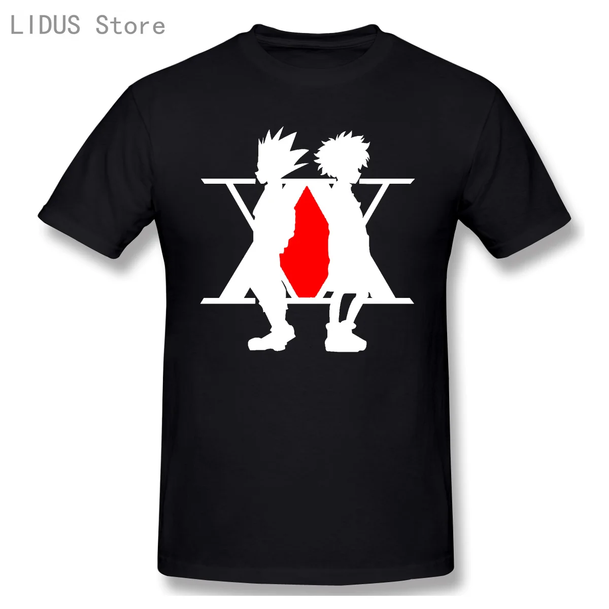 Футболка Hunter X Gon Killua HXH Аниме Манга для мужчин и женщин серая белая футболка