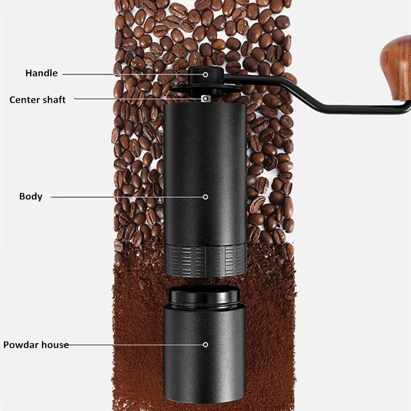 Ручная кофемолка comandante 25 г алюминиевая ручная م25 ههcoffee coffee Coffee vдля одиночного