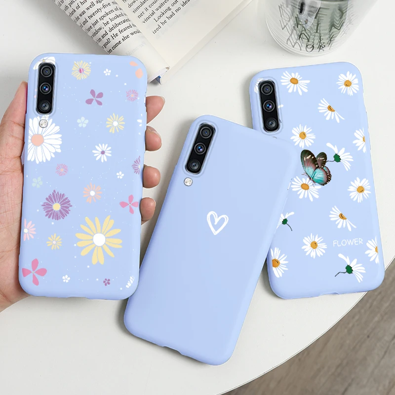 Чехол для Samsung Galaxy A70 мягкий силиконовый чехол 6 7 дюйма с динозавром и цветком A 70 a70