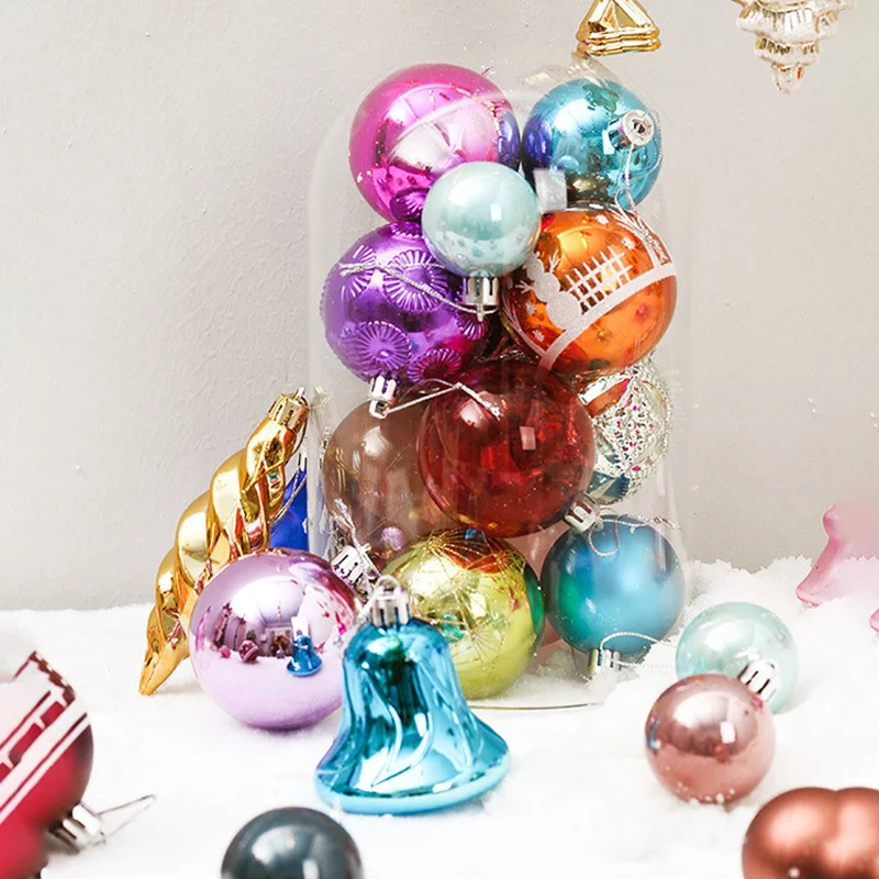 

Baubles Bright Matte Christmas Balls Christmas Tree Pendant 60-70 Plastic Christmas Balls Christmas Decorations