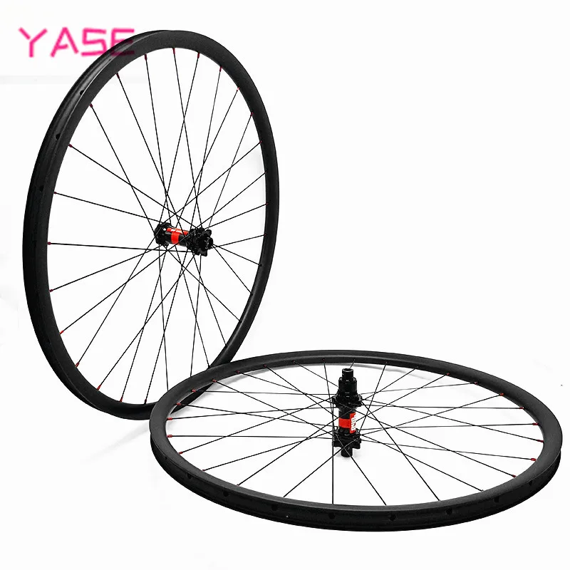 Ультралегкая углеродная колесная пара YASE 27x25 мм 27 5er прямая тяга DT240S boost 100x15 142x12