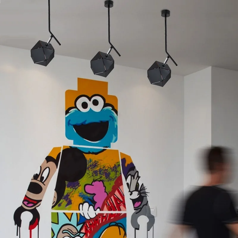 Полиэдрон LukLoy точечный светильник из кованого железа лакированный трек Точечный