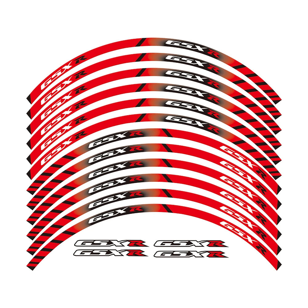 12 X Thick Edge Outer Rim Sticker Stripe Wheel Decals for SUZUKI GSXR 250 400 600 1000 750 GSXR1000R GSXR1000 GSXR600 750 image 3