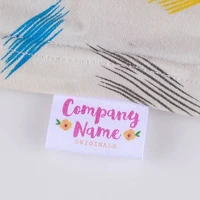 custom sewing label custom clothing labels fold tags cotton ribbon customized with your business name md1050
