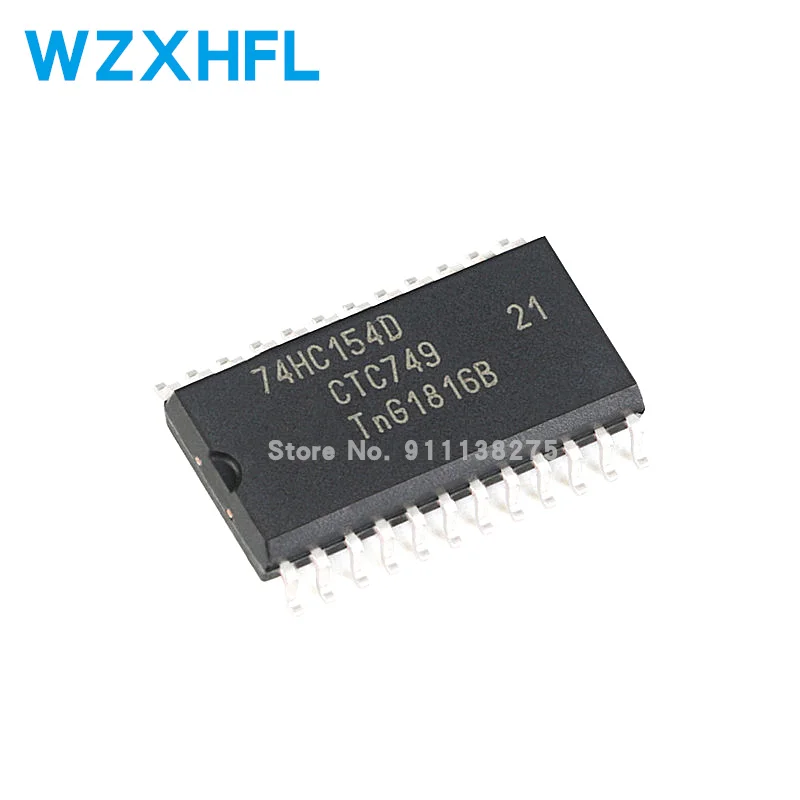 

10PCS/LOT 74HC154D SOP24 74HC154 7.2MM wide body SOP SMD new and original IC In Stock 4 to 16 line decoder / demultiplexer