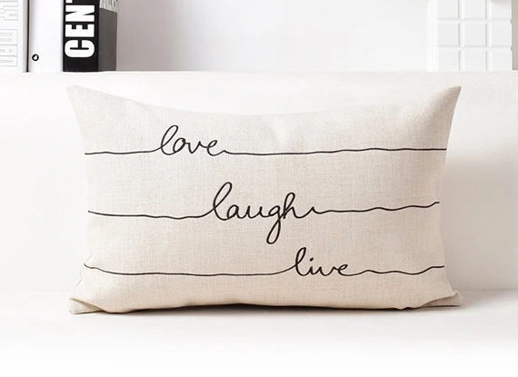 Geometric Mosaic Plaid Stripe Cushion Cover Modern Black and White Linen Throw Pillow Living Room Home Decoration | Дом и сад