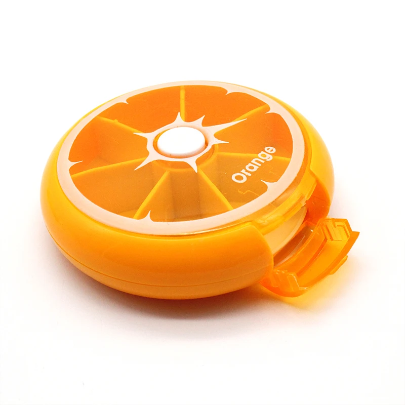 Портативный круглый Форма маленький медицина таблетки коробка 7 дней в неделю