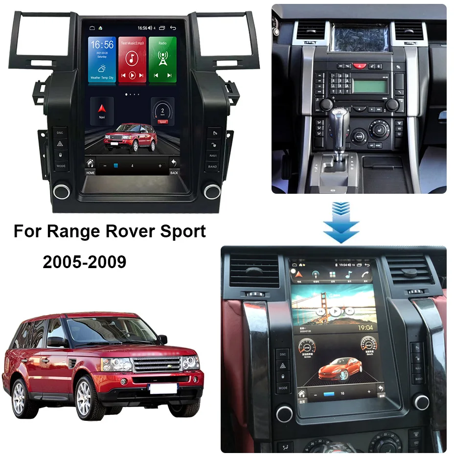 Bestellen COHO Für Range Rover Sport 2006-2009 Android 10,0 Octa Core 6 + 128G GPS Autoradio Auto Multimedia Player Lüfter