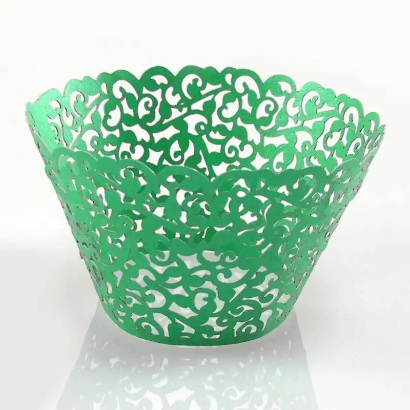 Филигранные винтажные обертки для капкейков-свадьба день рождения | Дом и сад