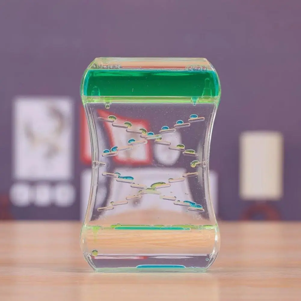 

Creative Oil Spill Two-Color Oil Drip Timer Creative Desktop Decoration Ornaments Decompression Toy