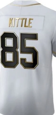 

George Kittle 100th White Golden Edition T-shirt