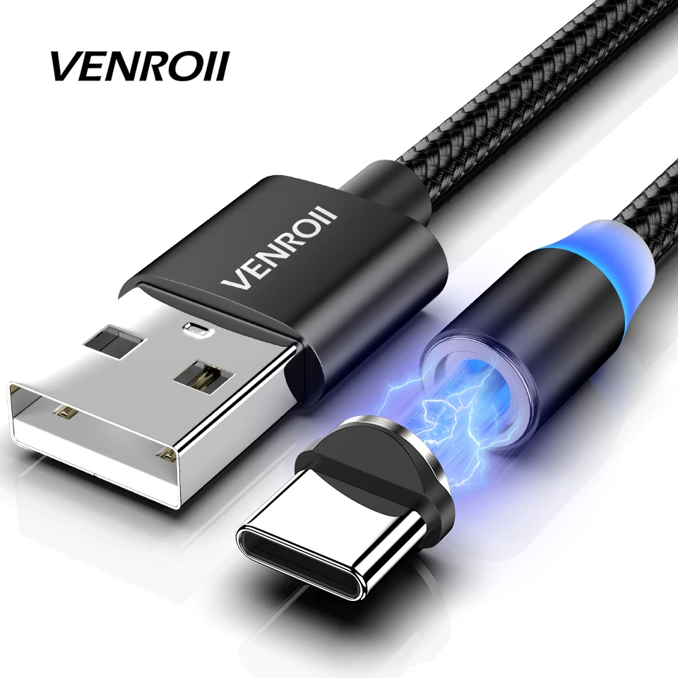 Магнитный кабель Micro USB Type-C 1 м 2 магнитное зарядное устройство для Xiaomi Mi 10 9 Redmi K30 Pro