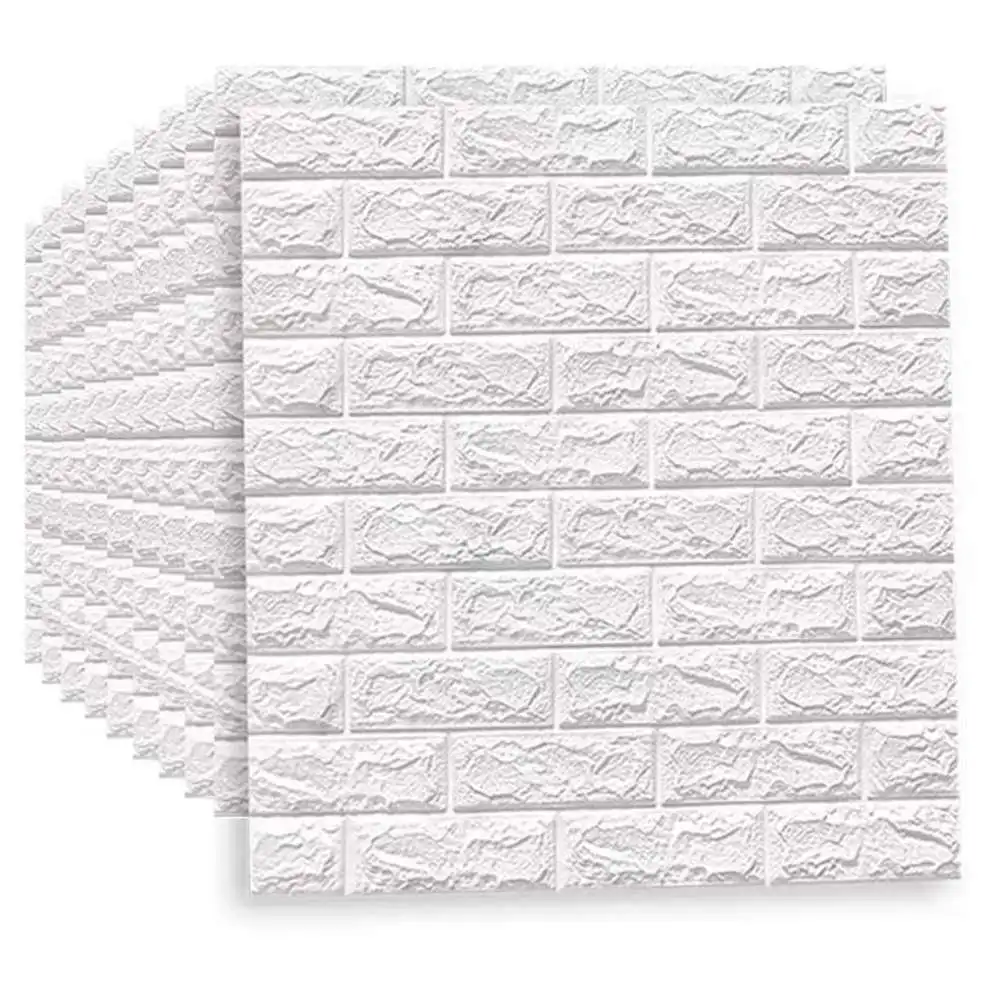 

10/20/30PCS 3D Wall Stickers Self-Adhesive Waterproof Brick Sticker DIY Wallpaper Living Room Kitchen TV Backdrop Wall Decals