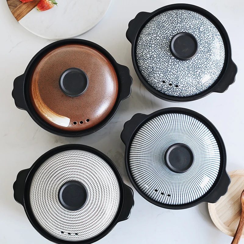 Японская керамическая кастрюля для дома суп рисовая лапша высокотемпературный