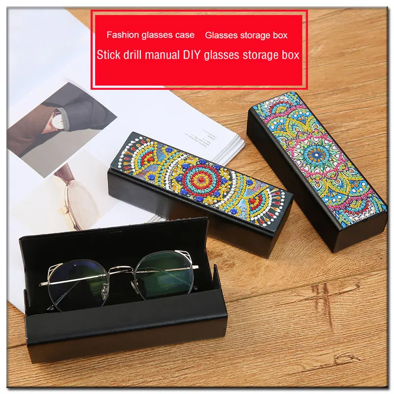 

5D DIY Full Diamond Painting Glasses Box Special Shaped Diamond Mosaic Cross Stitch Embroidery Diamond Art Rhinestone Decor