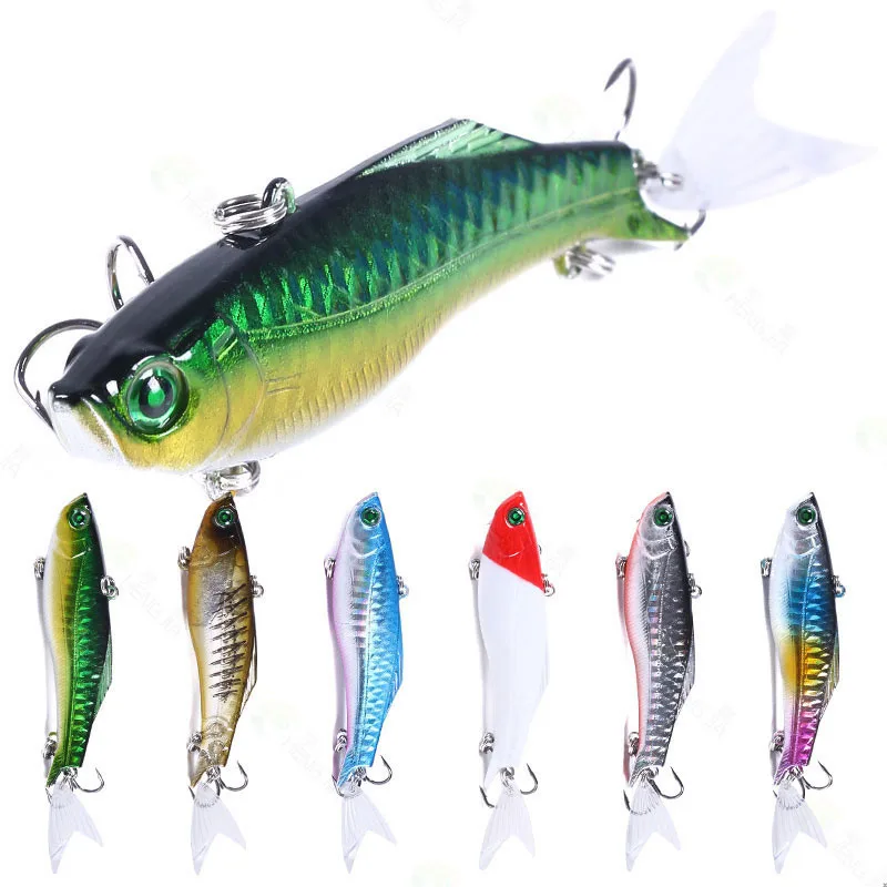 

Sinking VIB Fishing Lure 8cm 22.5g Hard Plastic Artificial Vibration Winter Ice Jigging Pike Bait Trout Crankbait Fishing Tackle