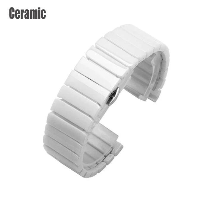 Type-B WHITE Керамический ремешок для часов Huami Amazfit ремешок Bip Xiaomi Amazfit Pace Stratos браслет керамический ремешок 20 мм 22 мм huawei Watch Gt Magic - Цвет: Type-B WHITE