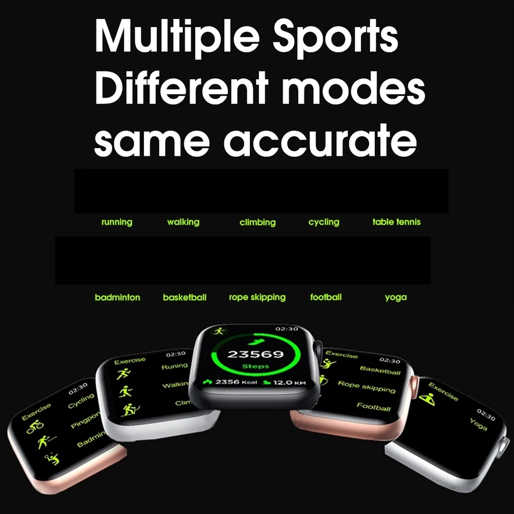 

1.75 inch IWO 14 W26 Full Screen Smart Watch IP68 Waterproof Bluetooth Call Heart Rate Monitor Smartwatches