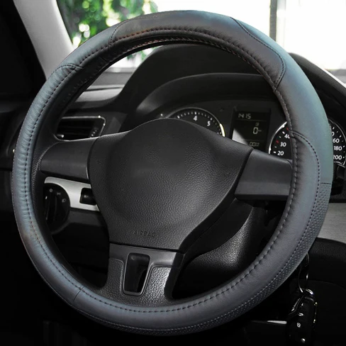 Кожаные аксессуары для Volkswagen VW POLO Jetta MK5 MK6 GOLF 4 5 6 Tiguan Passat B5 B6 Touran Bora|car steering wheel