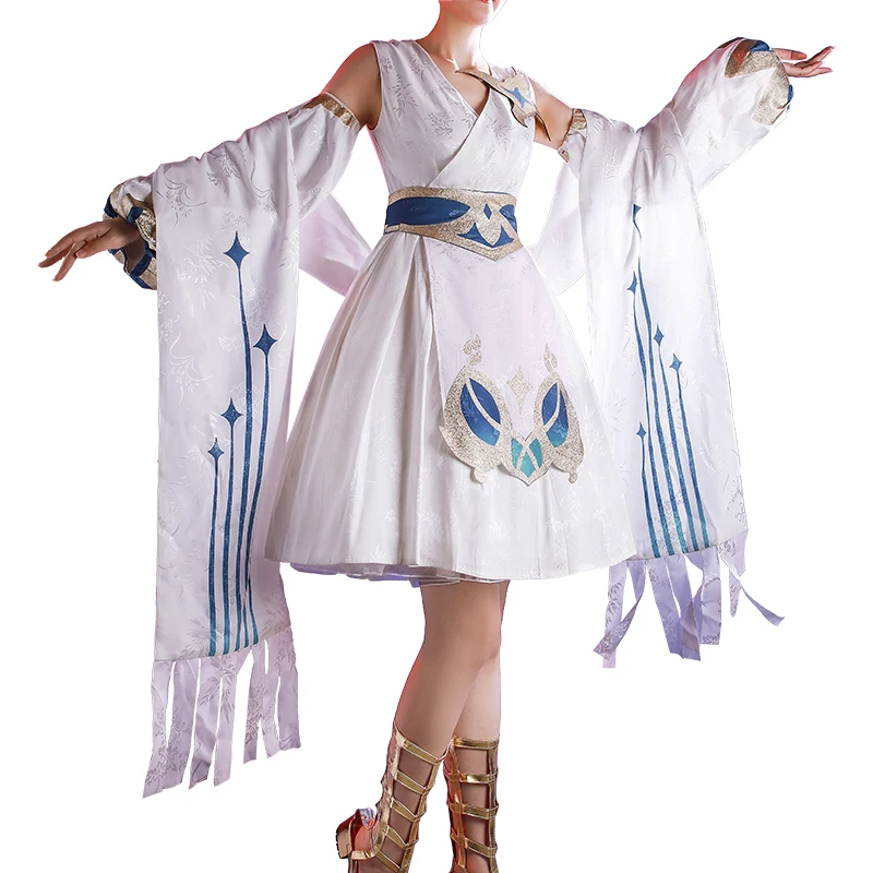 Аниме King Of Glory Cai вэнь со Косплэй костюм платье манекен для шарфа парика на каждый