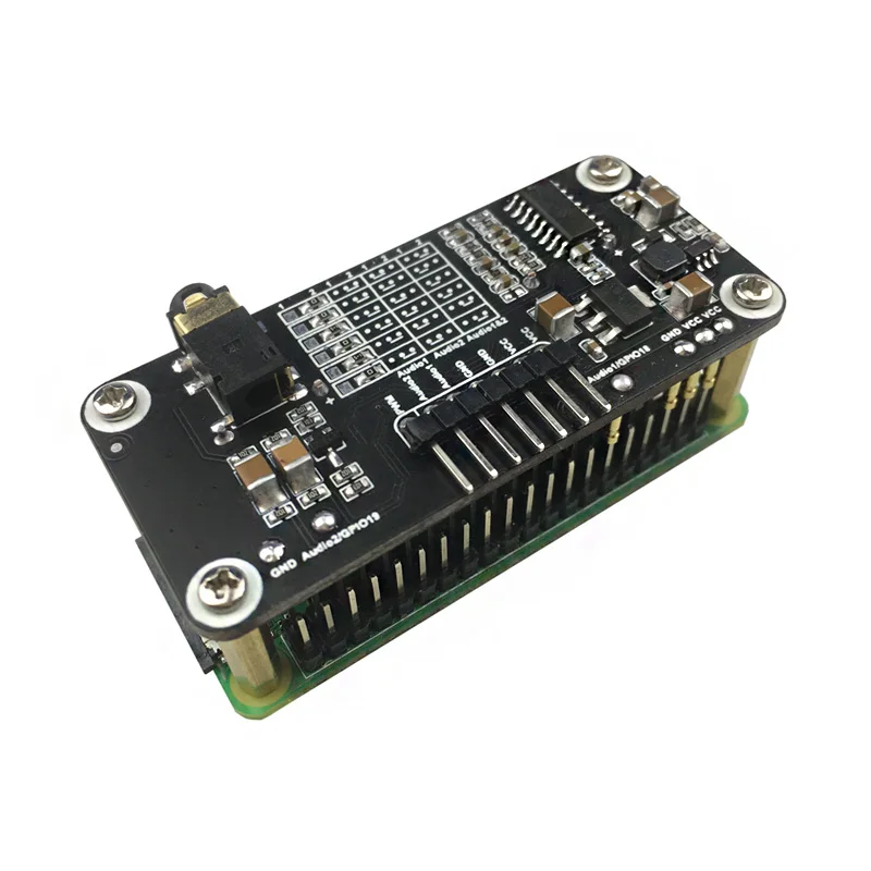 Аудио модуль Raspberry Pi GPIO для zero 2W/3B/4B/CM4 | Компьютеры и офис
