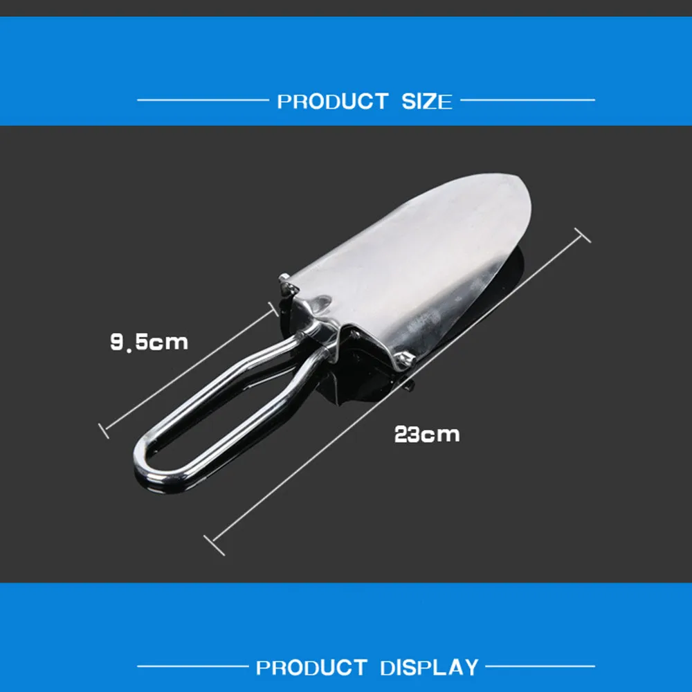 

Mini Folding Shovel camping Stainless Steel Garden Tools Collapsible Camping Spade Gardening Tool Ice shovel Fishing