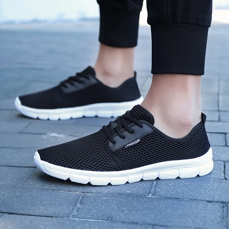 

Summer Large Size Men's Running Shoes 46 Casual Solid Men's Shoes 45 Outdoor Jogging Lace-up Men's Vulcanized Shoes 44 Couple