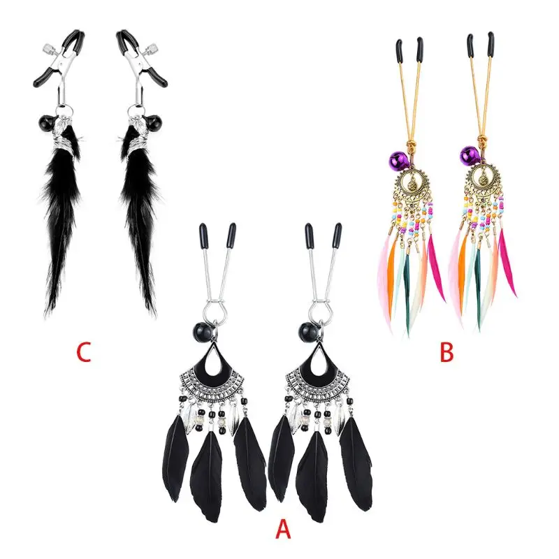 

2 шт./пара, зажимы для сосков, с кисточками