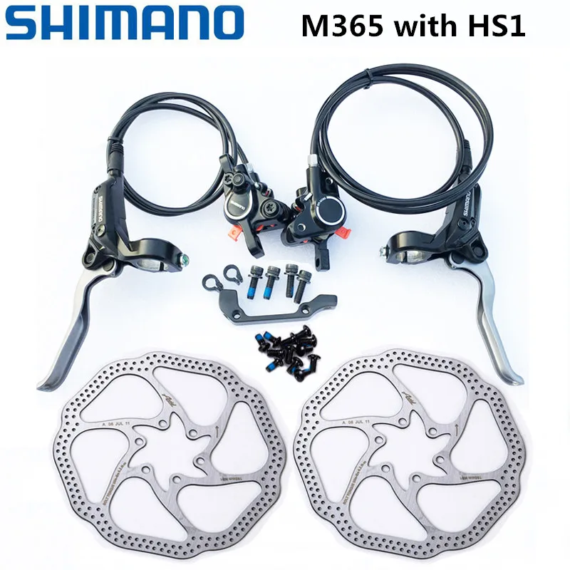 Shimano M365 тормозные гидравлические дисковые тормозные тормоза Велосипедное Сиденье горный велосипед тормозные BR-BL-M365 w/n G3 HS1 RT30 ротор 160 мм