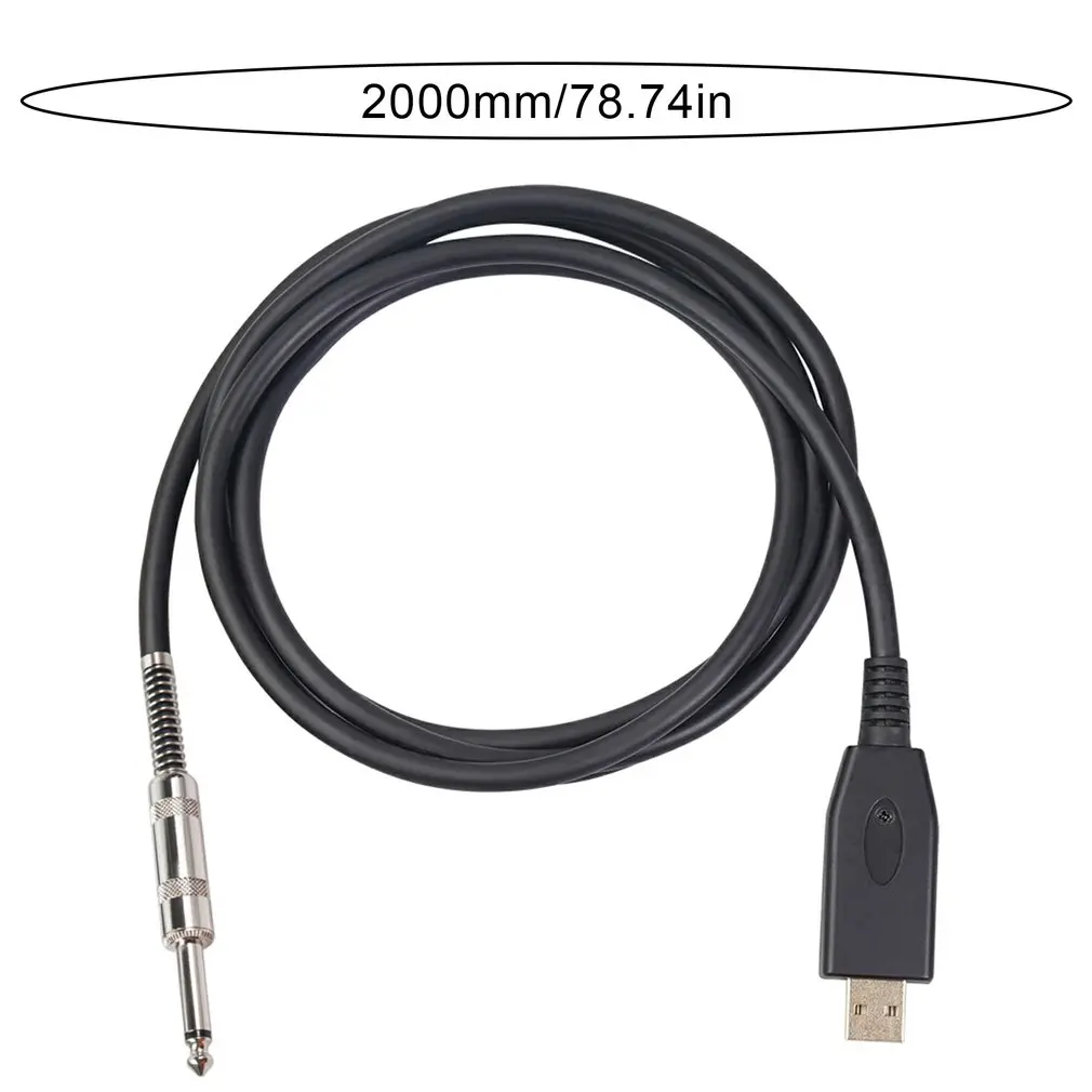 

USB To 6.35 Electric Guitar Recording Cable USB To XLR Audio Cable Recording Cable Wire Adapter 2m Guitar Cable