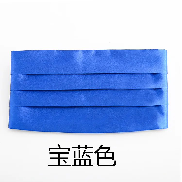 royal blue Мужской классический широкий пояс из сатина, эластичный пояс, широкий пояс для смокинга, для торжественных свадеб, выпускного вечера, вечерние, на талии - Цвет: royal blue