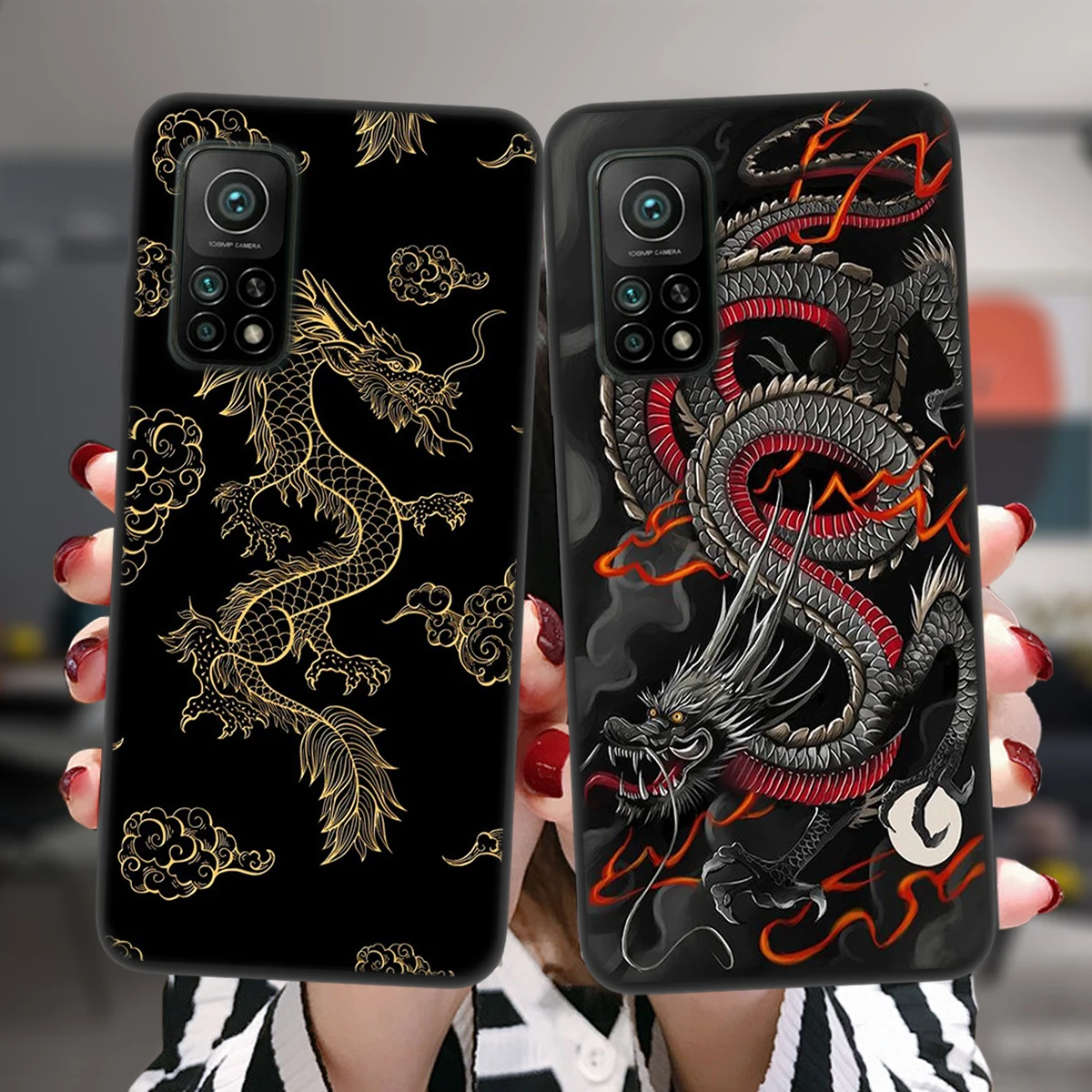 Силиконовый чехол с китайским драконом для Xiaomi Mi 10T Lite Redmi Note 10 10S 9S 7 8 9 Note9 Pro 8T 9C -