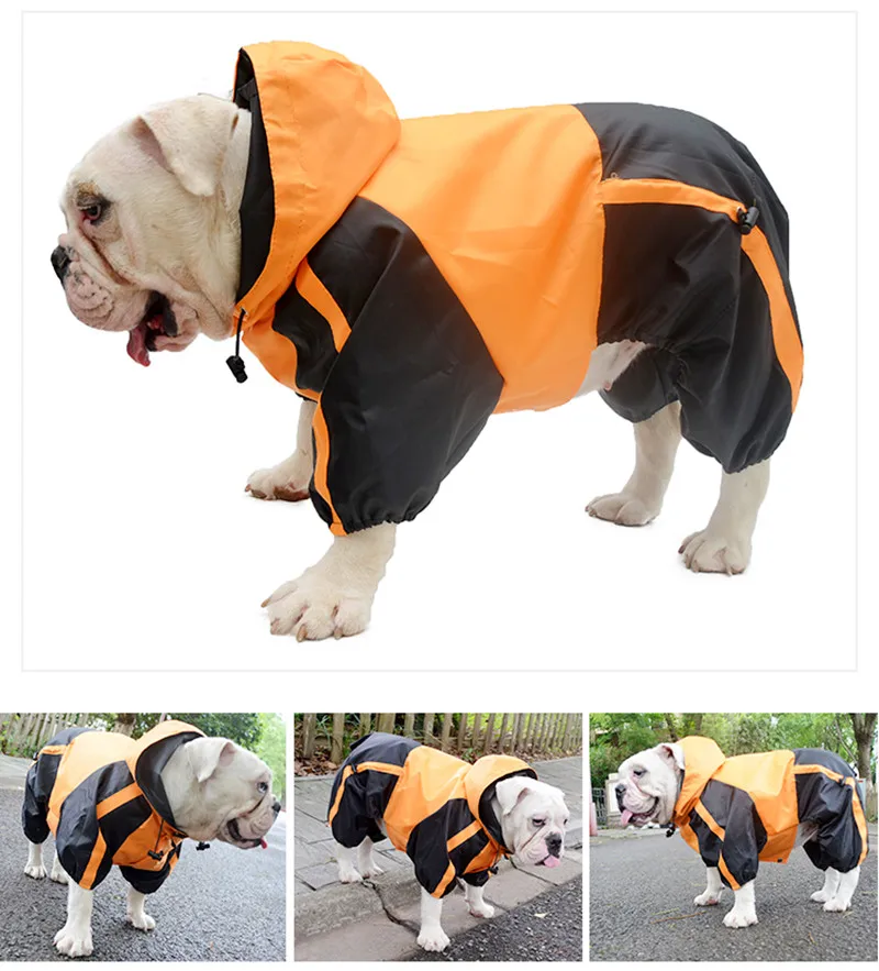 

Dog Raincoat Waterproof Clothing Pug French Bulldog Pet Clothes Bulldog Pit Bull Terrier American Bully Pitbull Costume Dropship