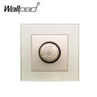 Регулятор яркости светодиодный ламп накаливания, настенный выключатель из стекла, 16 А, регулируемая яркость