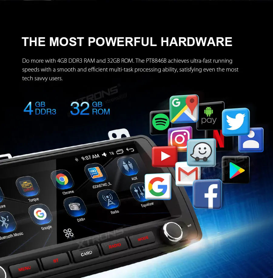 XTRONS 8 &quotAndroid 0 автомобильный мультимедийный плеер GPS без DVD для BMW E46 седан Rover 75 1999