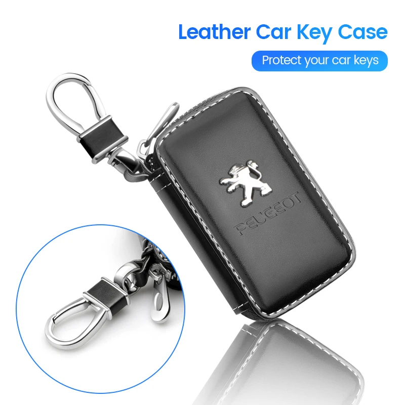 Роскошный оригинальный кожаный чехол для автомобильного ключа защитный