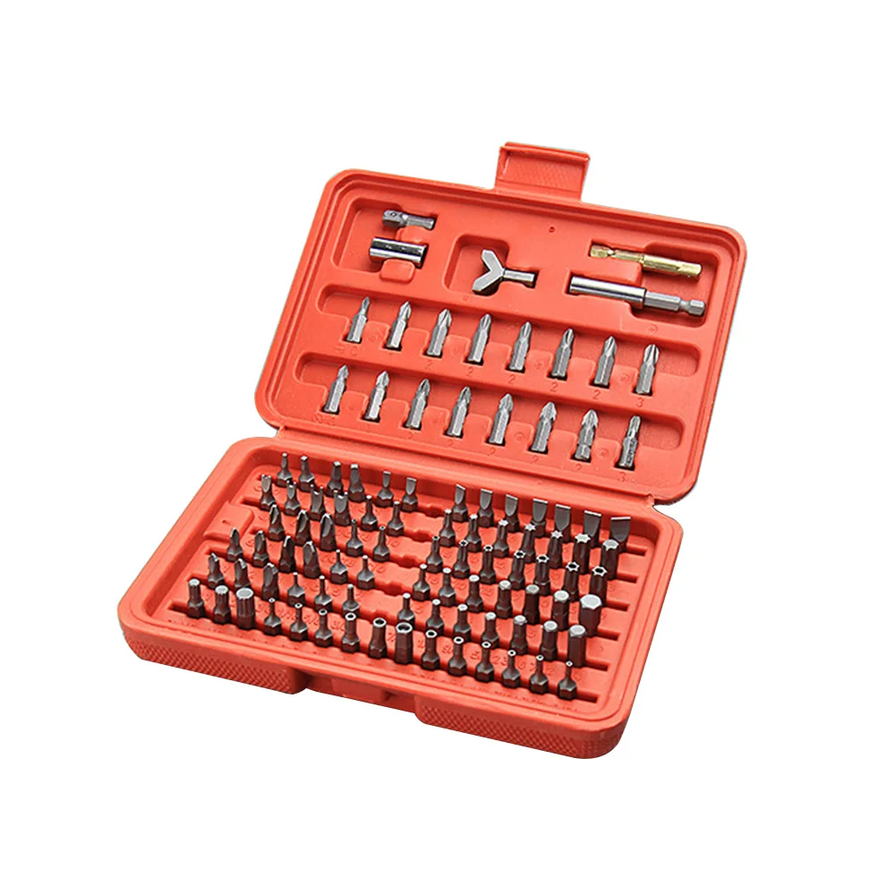 

100pcs/set Rustproof Screwdriver Set of Screw Driver Bit Set for Electric Drill Hand Tools with Storage Box