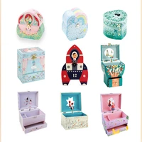 wooden music box jewelry box childrens birthday gift rotating dancing girl princess musical box boy gift home decoration