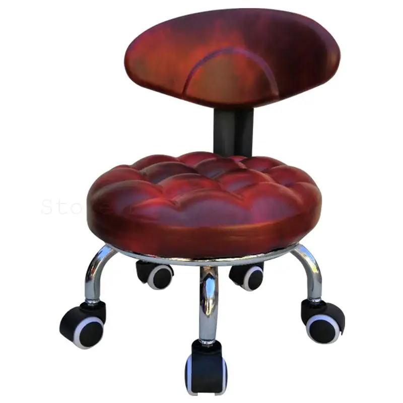 Небольшой домашний табурет для ленивых дивана утолщенный кожаный модная обувь