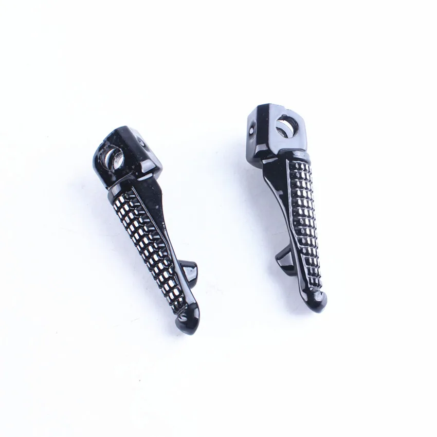 

For Kawasaki Ninja ZX6R 2009-2011 Motorcycle Black Front Passenger Foot Pegs Footrest Bracket Aluminum