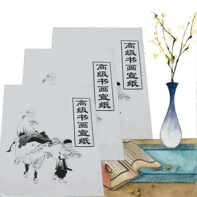 

Drawing White Painting Xuan Paper Rice Paper Chinese Painting Calligraphy 35.5cm*25.5cm Student Supplies Sketchbook For Markers