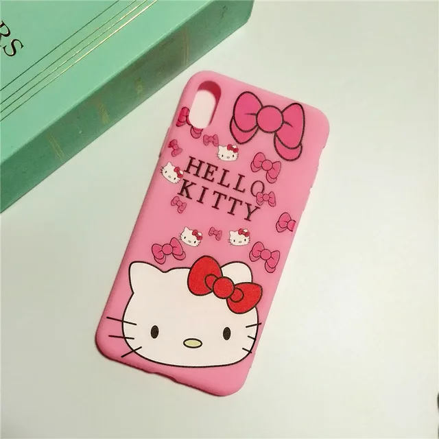 C Мягкая силиконовая Розовая кукла задняя крышка для coque iphone 11 11pro 11pro max Прекрасный чехол для телефона hello kitty для iphone X XS MAX - Цвет: C