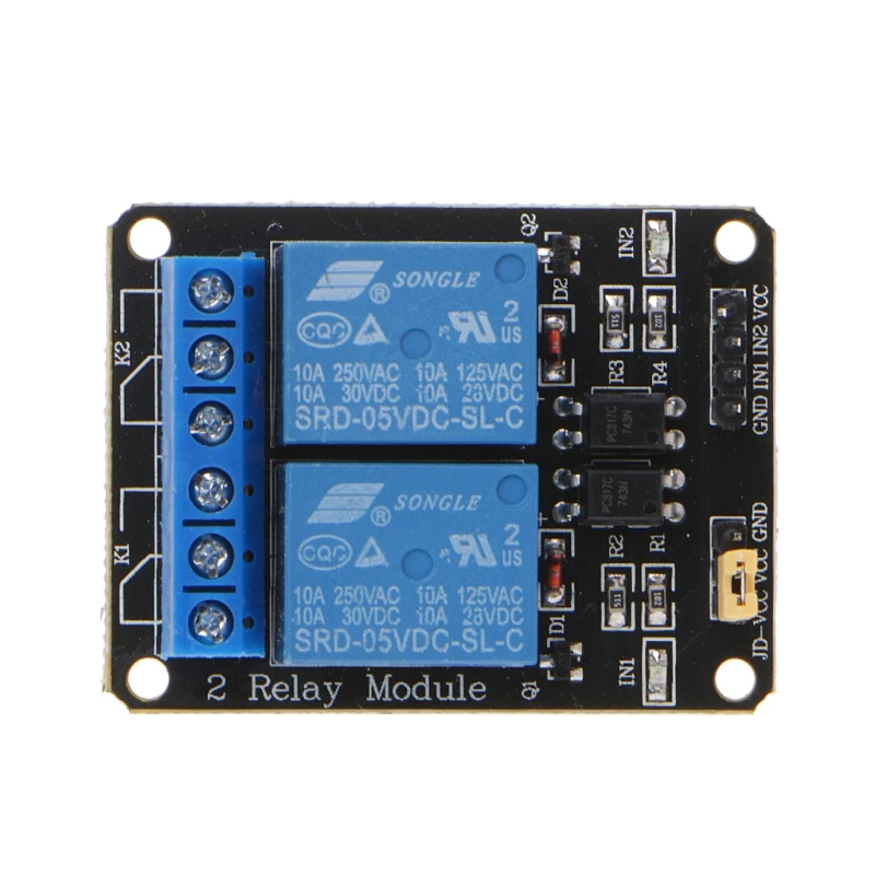 2-канальный релейный модуль постоянного тока 5 В для Raspberry Pi ARM AVR DSP | Обустройство