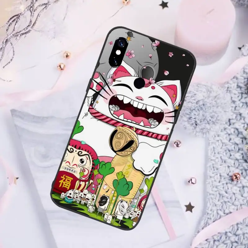 

Beckoning cat japanese style Phone Case For Xiaomi Redmi note 7 8 9 pro 8T 9S Mi Note 10 Lite pro
