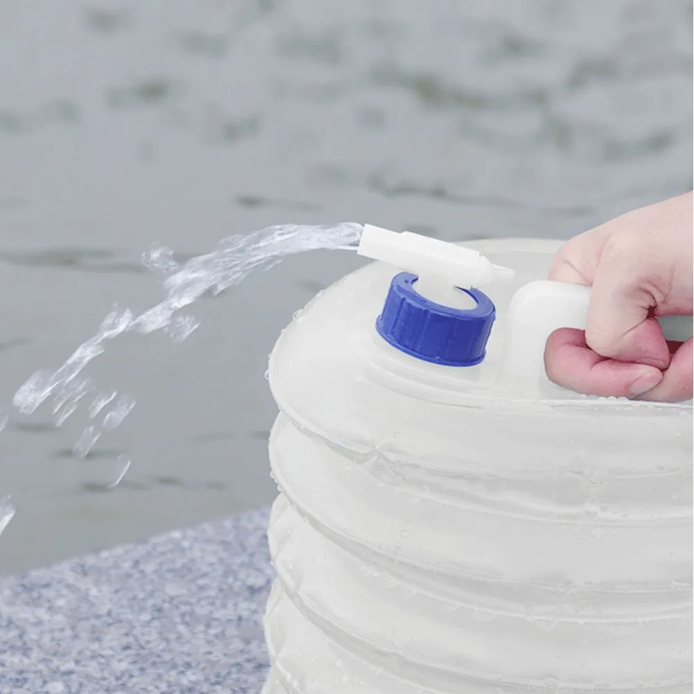 

5/10/15L PE Foldable Water Bucket Food Grade Outdoor Kettle Non-toxic Car Camping Outdoor Portable Driving Wateater Bucket