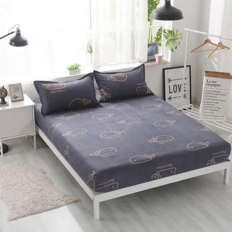 Матрас с геометрической короной для девочек и мальчиков дышащий чехол кровати