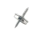 Присоска для раздвижной двери, круглое нажатие, Мощное магнитное всасывание двери, круглые магниты с отверстием, мебельная фурнитура